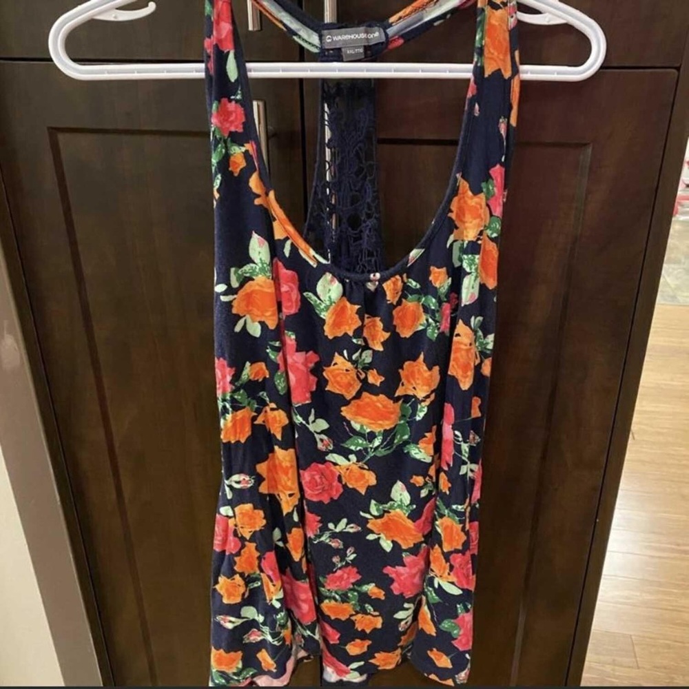 Warehouse One Floral Tank Top - XXL